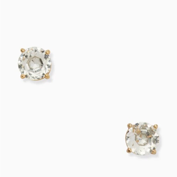 NWT KATE SPADE ♠️ CLEAR GUM DROP STUD EARRINGS - Picture 9 of 12